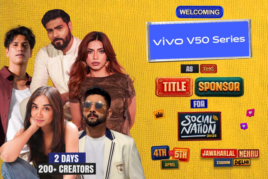 Largest Creator Festival, vivo, vivo V50 Series, Social Nation Festival, trending, Prajakta Koli, Delhi, Delhi creator fest, Delhi influencer events 2025